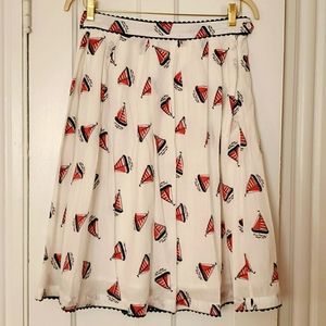 Sailboat skirt XL Rockabilly vintage pinup